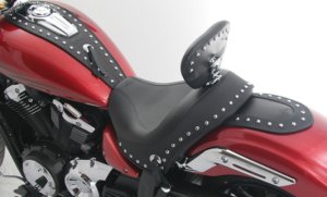 Yamaha Stryker Tank Bib - Mustang Motorcycle - Cruise with Studs - Black - `11-`17